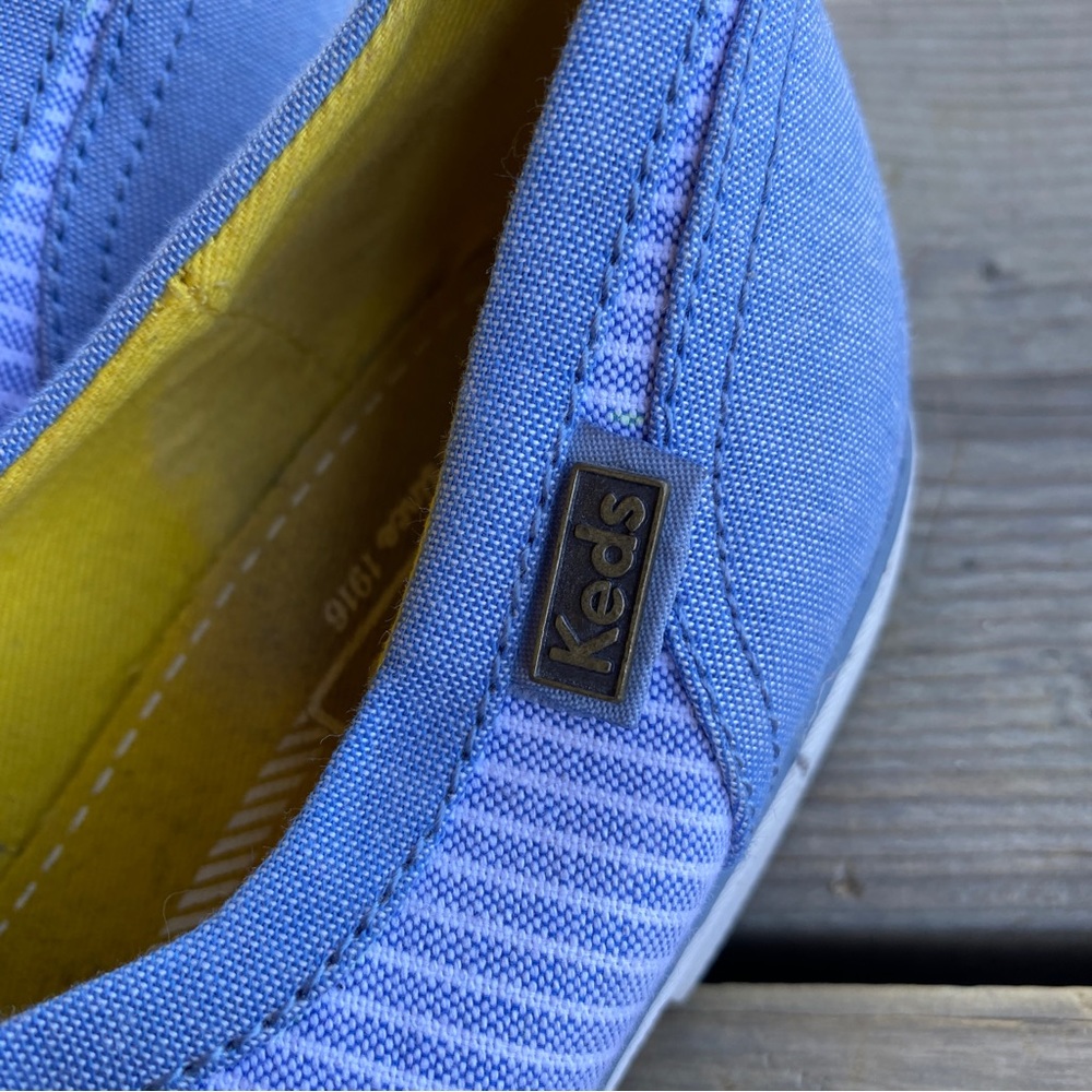 Keds Striped Blue & White Loafers - Picture 3 of 10